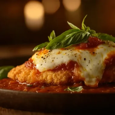 gluten free Chicken Parmesan plat