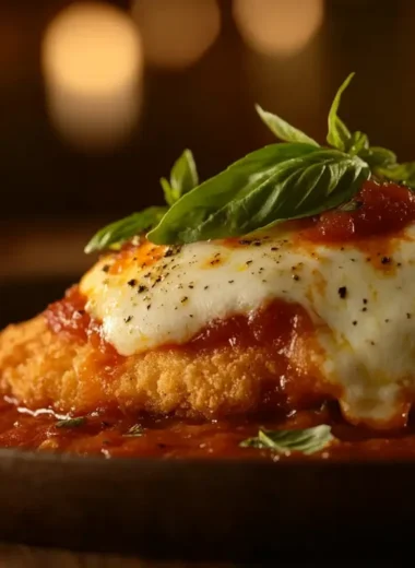 gluten free Chicken Parmesan plat