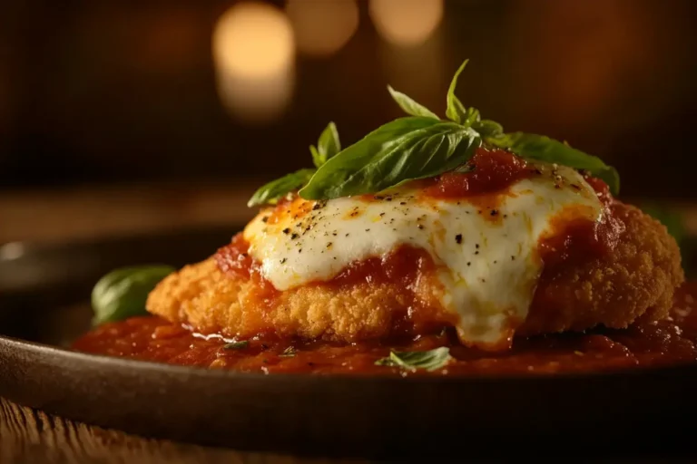 gluten free Chicken Parmesan plat