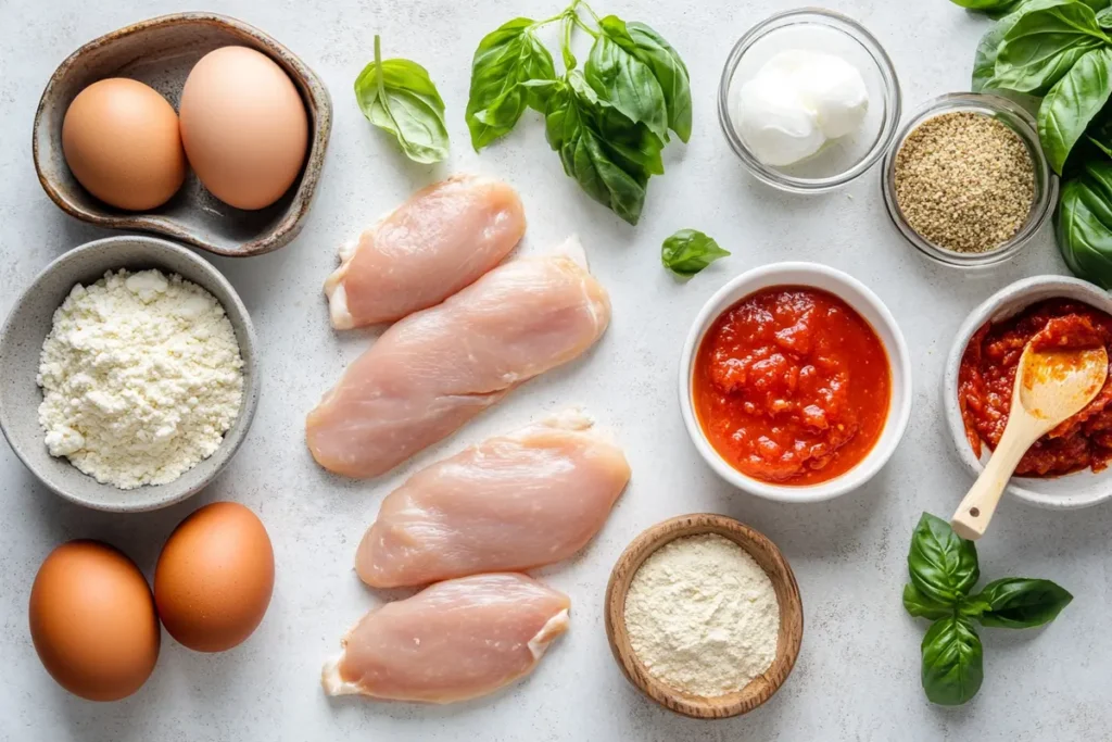 ingredients forgluten free Chicken Parmesan