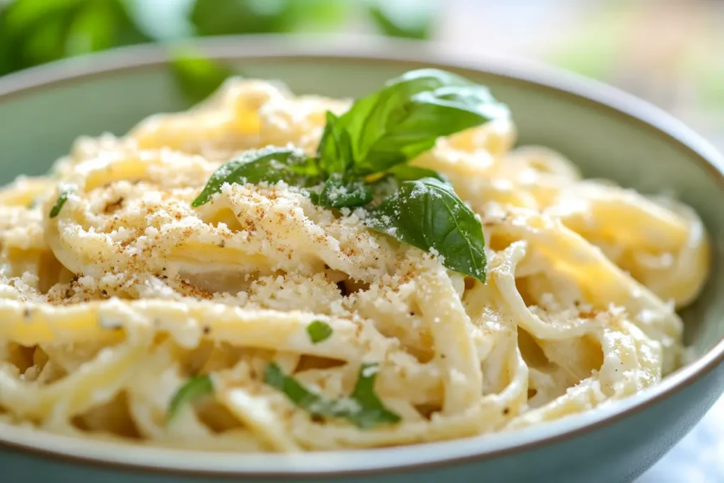mijousan A vibrant close up shot of a creamy dairy free pasta d da82ede2 e3a8 429f 881d ff08ae3832cc